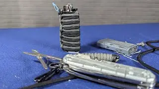 EDC lighter keychain paracord case