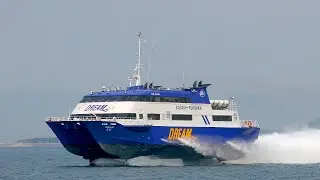 [MITSUBISHI SUPER SHUTTLE 400, 三菱スーパーシャトル４００]「DREAM 드림」,foilborne high speed sailing