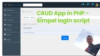 CRUD App in PHP - simpel login script