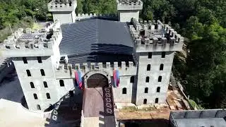 Castelo Medieval em São Roque, cidade do vinho. #drone  #dji mini 2