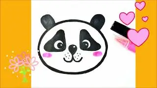 Panda How to Draw step by step 🐼 Simple Drawings for Kids