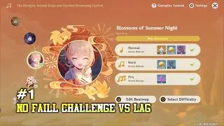 No fail challenge vs Lag | The Almighty Great And Glorious Drumlong festival | Genshin Impact