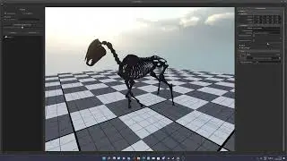 Skeleton horse test