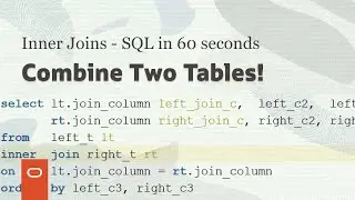 Inner joins - SQL in 60 seconds #shorts