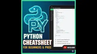🐍 Python Cheat Sheet Explained in ONE Shot | Learn Python Basics to Advanced