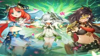 Moment Aether meets Nilou with Dehya and Dunyarzad