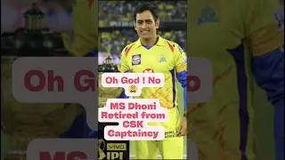Ms dhoni retired from CSK Captaincy #dhoni #csk #ipl #captain #retirement #riturajgaikwad #cri#india