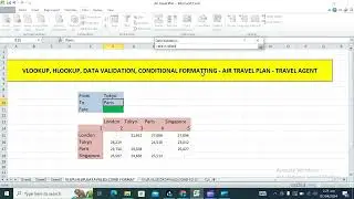 VLOOKUP | HLOOKUP | DATA VALIDATION | CONDITIONAL FORMATTING | #exceltips | How to apply VLOOKUP |