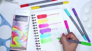 Swatching Goldfaber Aqua Dual Markers | Faber-Castell |