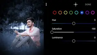 Lightroom Dark Blue Effect Photo Editing | Lightroom Blue Tone Photo Editing