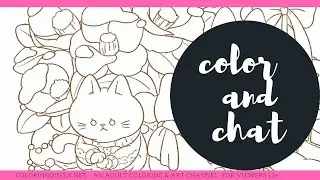 Adult Color and Chat:  Snowcats illustrated by Nyangtelier