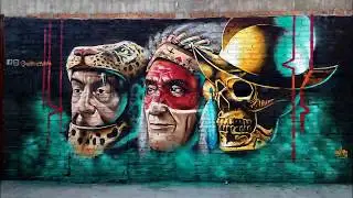 Clash of Cultures, street art Mexico