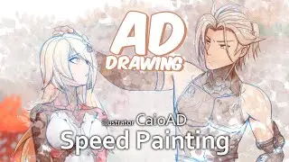 【speedpaint】| ADDrawing #94 Nêmesis e Zeke Tower of Fantasy Fanart