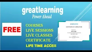 Free Great learning courses with certificate| free live sessions and live classes 2020