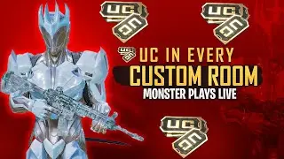 PUBG MOBILE UC CUSTOM ROOM LIVE  | MONSTER PLAYS LIVE