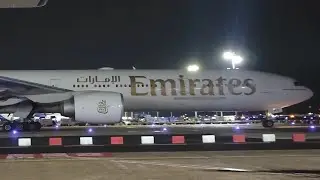 BEAUTIFUL b777 taxies out | GE90 Turbofan | Emirates | MAA-DXB | #planespottingsolo #chennaiairport