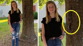 Mom took a photo of her daughter. When she looked closely, she almost fainted!