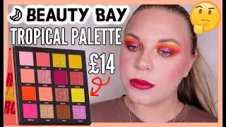 BEAUTY BAY TROPICAL EYESHADOW PALETTE 🏖 | swatches, tutorial & review | makeupwithalixkate