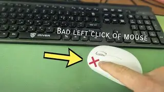 287.마우스 왼쪽 클릭 불량 수리하는 방법ㅣHow to repair left mouse click defect.