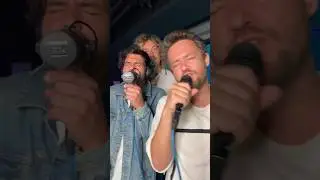 Jukebox Trio in the ocean