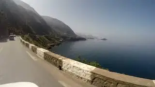 Dangerous coastal road in Algeria,Corniche Jijelienne #viral #nature #dangerous