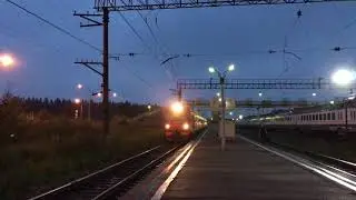 Электропоезд ЭР2Р-7075 станция Бекасово-1