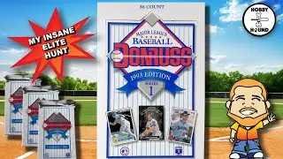 The Elite Hunt - 1992 Donruss Baseball Series 1-My never ending quest to punch myself in the groin!
