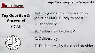 CCAK Certificate of Cloud Auditing Knowledge Exam Training Kit by ExamsEmpire