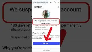 Recover Suspended Instagram Account🔥We Suspended Your Account 