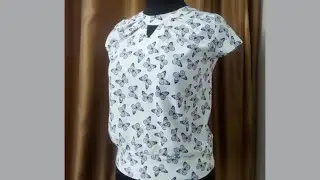 Soft blouse for a teenage girl.