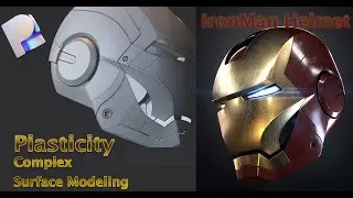 Plasticity 3D Tutorial  | Iron Man Helmet  |  Complex Surface Modeling
