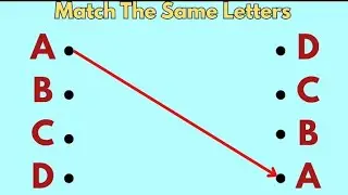 Match The Same Letters | ABCD Matching| Match The Same Words| TINY TRIBE LEARNERS