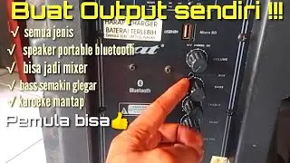 Cara membuat output di speaker portable bluetooth 