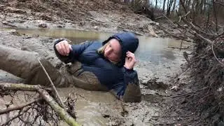 Nylko snowsuit In the mud