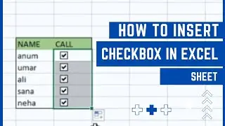 How To Insert Checkbox In Excel Sheet
