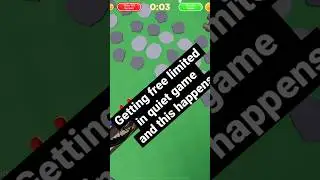 Getting free ugc limited in quiet game and this happens