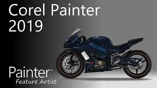 Corel Painter 2019 -  Drawing a Motorbike