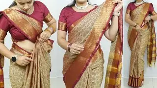 Traditional paithani silk saree draping tutorial | specially beginners saree draping ideas