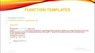 Function template in Urdu |Example of function template | function template in c++ function template