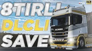 ⚪+8 TIRLI FULL KODLU DLC'Lİ SAVE | GÖZ KAMAŞTIRAN ARAÇLAR🔥|⚪Ets2 • 1.50+ Dlc'li Save #25