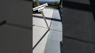 Satisfying tape pull. Concrete overlay project 
