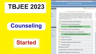TBJEE 2023 Counseling Started | TBJEE Full Details Explaining | MDE