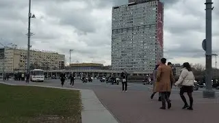 Открытие мотосезона 2021, глазами водителя которого остановили на Площади победы в Санкт-Петербурге