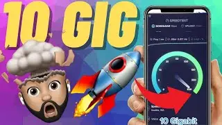 Insane 10 Gigabit Internet Speed Test at HOME (10,000 Mbps!) 🤯 