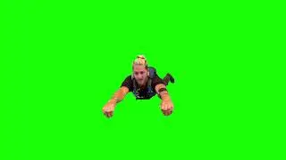 Greenscreen basejump ballon keyed Footage for montage or memes