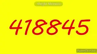 Colorful Numbers 1 to 1 Million
