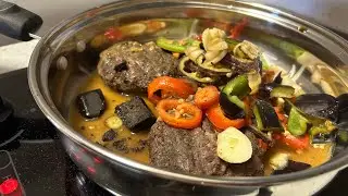 Cooking with Leftovers. Beef Peppers Pasta #food #cook #cooking #eating #eatingchallenge