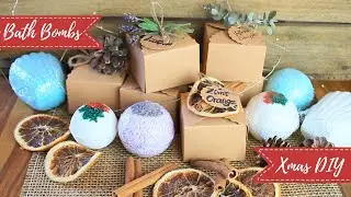 Bathbombs einfach selber machen - Lavendel, Eukalyptus-Pfefferminz, Zimt-Orange - Weihnachtsserie