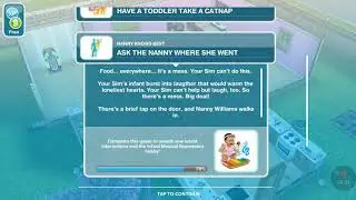 SIMS FreePlay - Nanny Knows Best Quest - Ask the nanny where the went