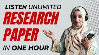 Listen Unlimited Research Papers With This App | Literature Review With AI Tool | Listening.io